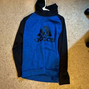 COPY - Black and blue adidas hoodie